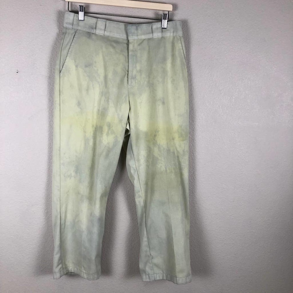 𝅺urban‎ Outfitters Dickies Pants Tan Tie Dye High Rise Work Size 10